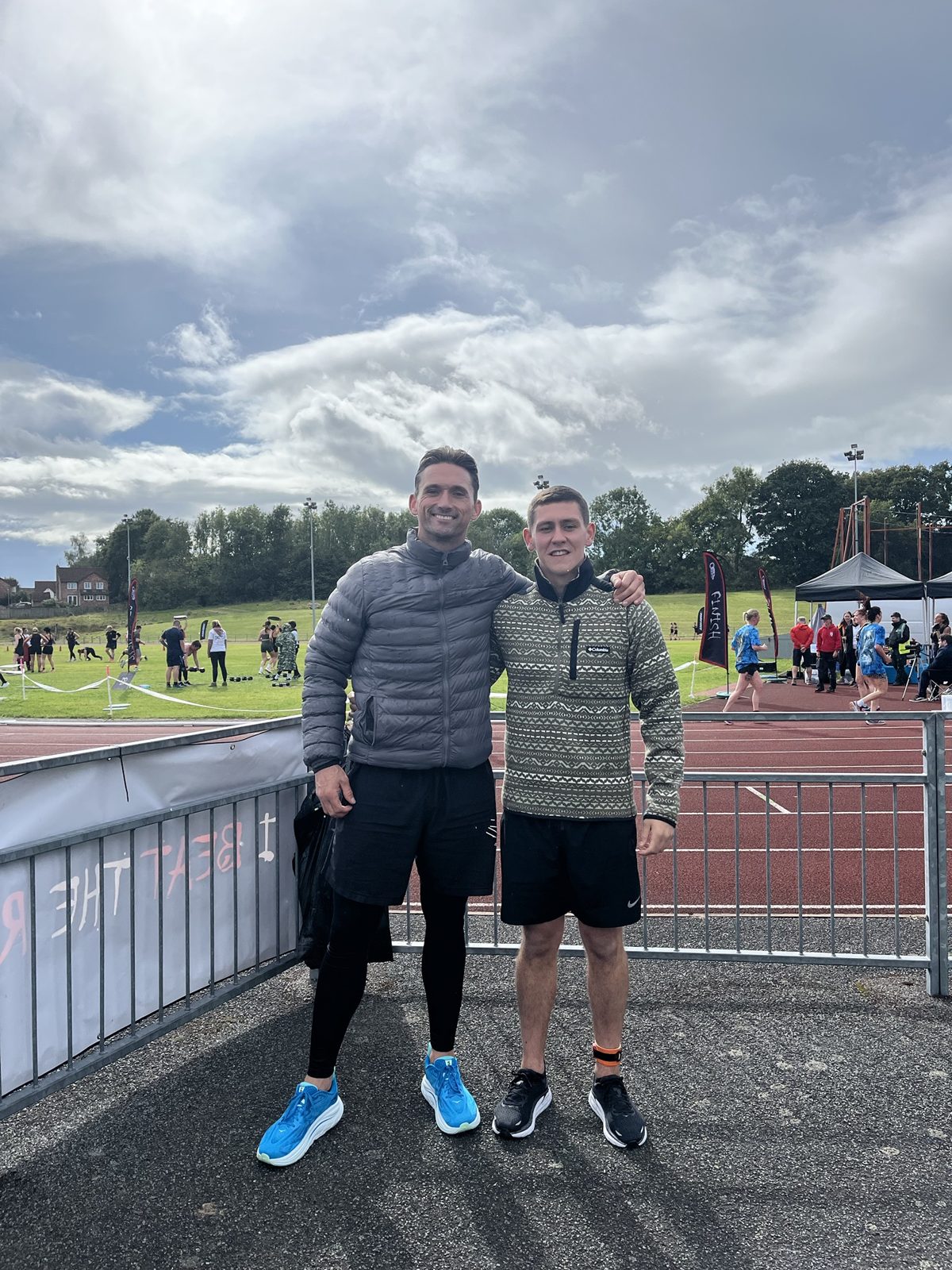 Coach Craig and a member at Deadly Dozen
